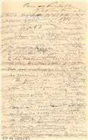 Minuta de carta de Vicente Pinheiro Lobo Machado de Melo e Almada