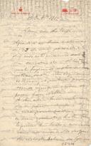 Minuta de carta de Vicente Pinheiro Lobo Machado de Melo e Almada