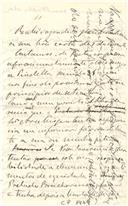 Minuta de carta de Vicente Pinheiro Lobo Machado de Melo e Almada