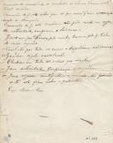 Manuscrito com juramento de admissão à Sociedade do Raio de Genésio (?) Pereira Seões