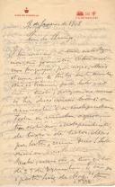 Minuta de carta de Vicente Pinheiro Lobo Machado de Melo e Almada