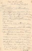 Minutas de carta de Vicente Pinheiro Lobo Machado de Melo e Almada 
