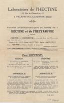 Bula de medicamentos do Laboratoires de l´Hectine