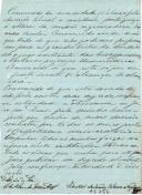 Manuscrito com juramento de admissão à Sociedade do Raio de Sebastião António Ribeiro Nogueira
