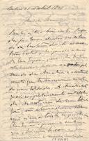 Minuta de carta de Vicente Pinheiro Lobo Machado de Melo e Almada