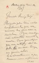 Minuta de carta de Vicente Pinheiro Lobo Machado de Melo e Almada