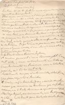 Minuta de carta de Vicente Pinheiro Lobo Machado de Melo e Almada 