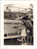 Batismo da ambulância DA-64-85 com o nome Isabel Carmem pela neta de Hilário de Carvalho