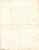 Minuta de carta Vicente Pinheiro Lobo Machado de Melo e Almada 