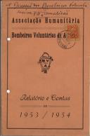 Relatório e contas de 1953/1954 da Associação Humanitária Bombeiros Voluntários de Arrifana