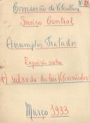 Comissão de Viticultura. Serviço Central. Assumptos tratados. Exposição contra a salsada das leis Vitivinicolas. Nº 21