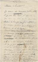 Minuta de carta para Comte