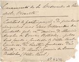 Cartas de agradecimento de parabéns dirigidas aos senhores Viscondes e Pindela pelos senhores