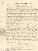 Minutas de carta e telegrama de Carlos Bocage e de Vicente Pinheiro Lobo Machado de Melo e Almada