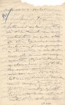 Minuta de carta de Vicente Pinheiro Lobo Machado de Melo e Almada