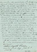 Manuscrito com juramento de admissão à Sociedade do Raio de António Augusto Faroia