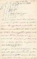 Cópia da minuta de carta de Vicente Pinheiro Lobo Machado de Melo e Almada 