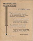 Poema "Os Bombeiros" de Álvaro Pinheiro